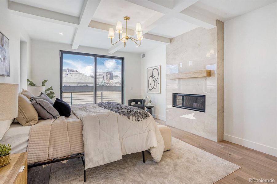 Furnished interior view inside a new home in , Denver (Image 32).