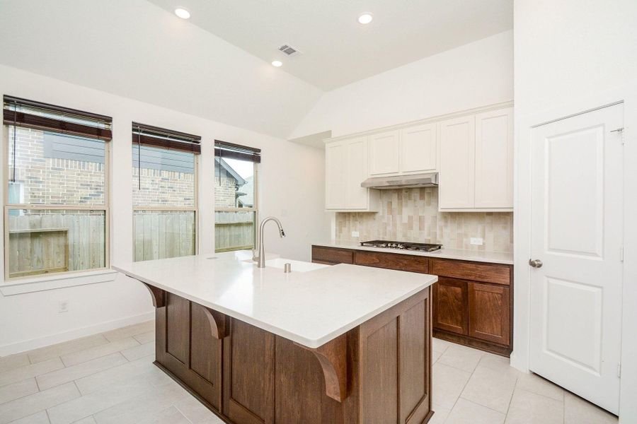 Ample cabinetry and generous counter space offer exceptional storage. Ample cabinetry and generous counter space offer exceptional storage.