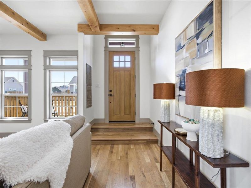 Furnished interior view inside a new home in , Midlothian (Image 5). Furnished interior view inside a new home in , Midlothian (Image 5).