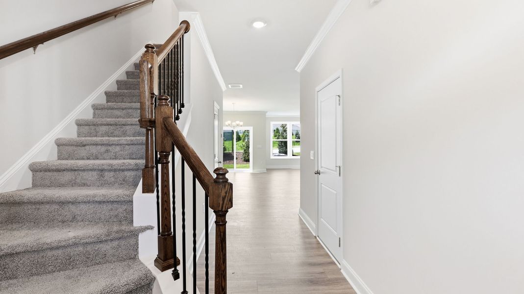 Spacious, unfurnished interior of a new home in Townes at Tap Root Farms, Fletcher (Image 20). Spacious, unfurnished interior of a new home in Townes at Tap Root Farms, Fletcher (Image 20).
