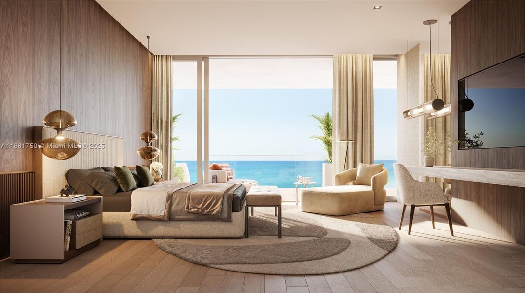 Furnished interior view inside a new home in St. Regis Residences, Sunny Isles Beach (Image 20).