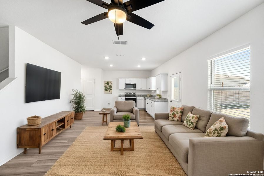 Furnished interior view inside a new home in Liberte, Converse (Image 6). Furnished interior view inside a new home in Liberte, Converse (Image 6).