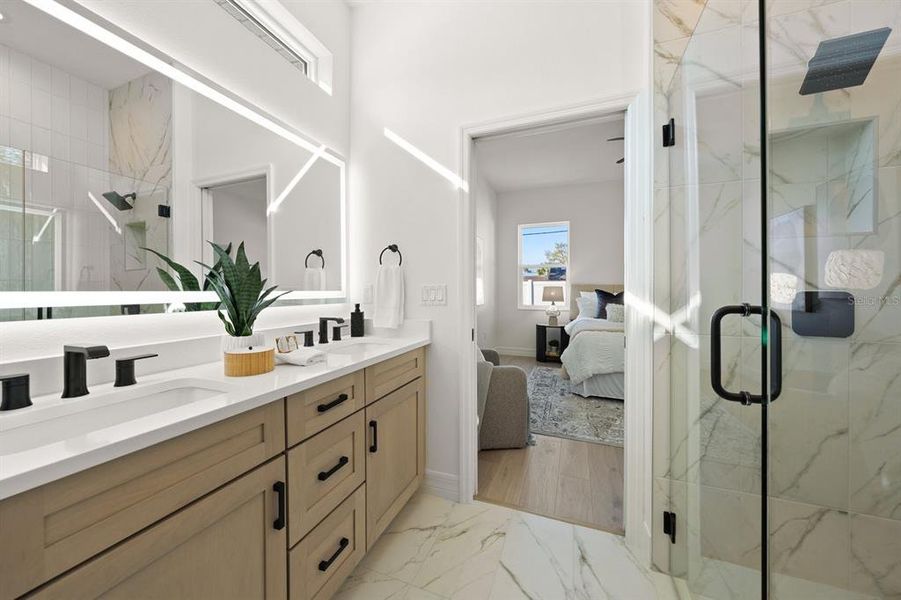 Furnished interior view inside a new home in , Dunedin (Image 8).