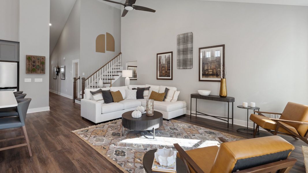 Representative furnished interior of a home built from the Cooper 3 by DRB Homes in Pelham Crossing, Greenville (Image 6).