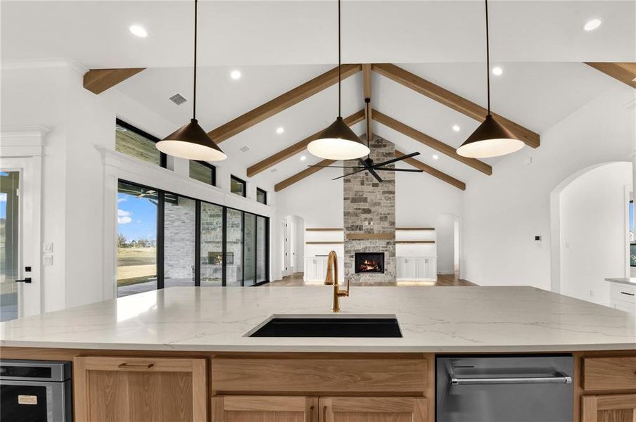 Furnished interior view inside a new home in , Aledo (Image 10).