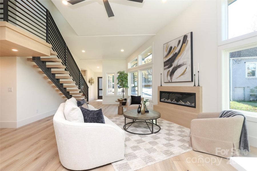 Furnished interior view inside a new home in , Charlotte (Image 30).