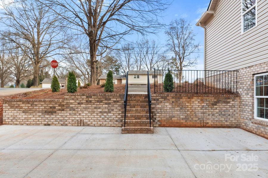 Exterior details and patio area of a home in , Winston-Salem (Image 28). Exterior details and patio area of a home in , Winston-Salem (Image 28).