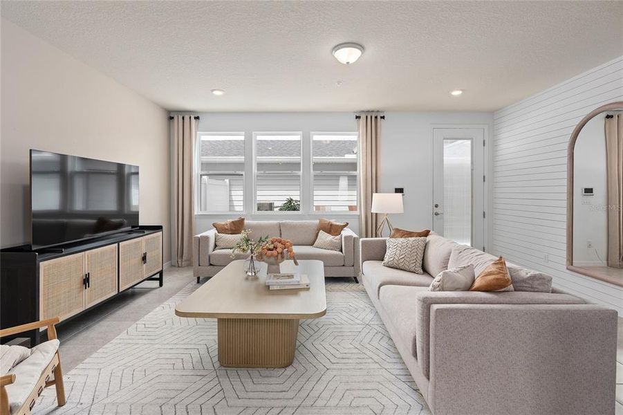 Furnished interior view inside a new home in EverBe, Orlando (Image 13). Furnished interior view inside a new home in EverBe, Orlando (Image 13).