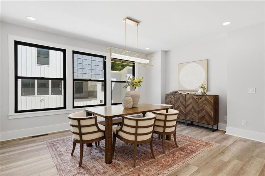 Furnished interior view inside a new home in , Roswell (Image 8).