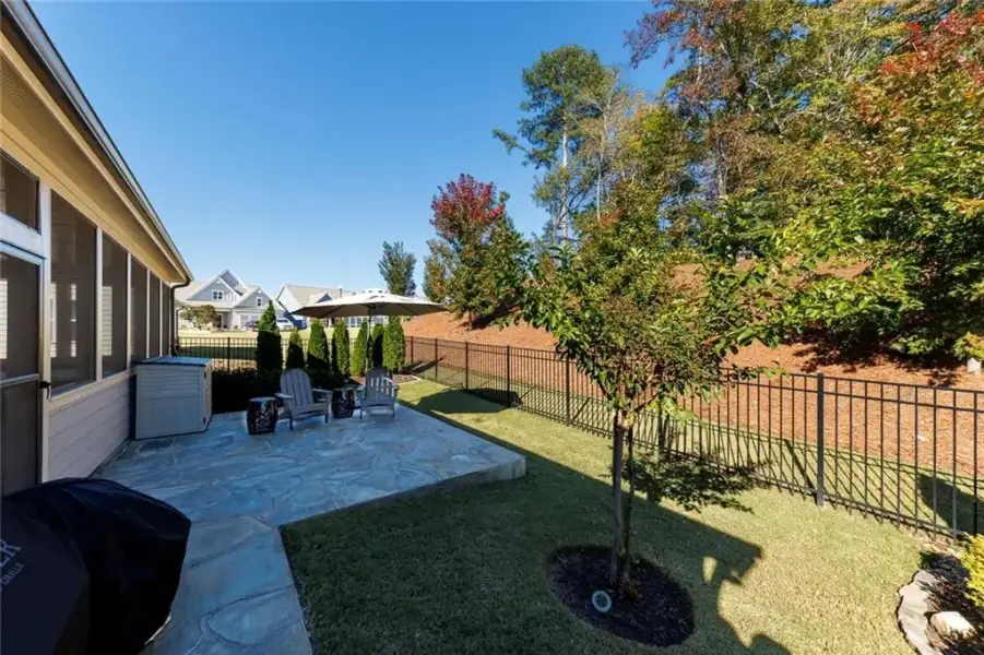 Exterior details and patio area of a home in , Canton (Image 4). Exterior details and patio area of a home in , Canton (Image 4).