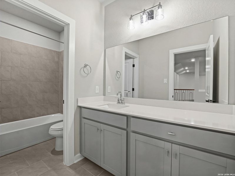Furnished interior view inside a new home in Saddle Creek Ranch, Cibolo (Image 14).