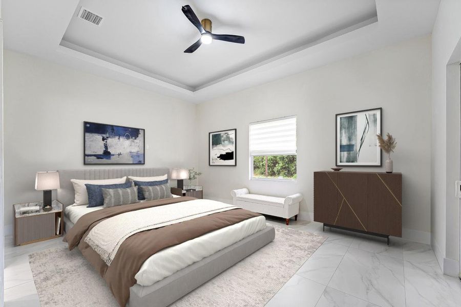Master Bedroom Virtually Staged