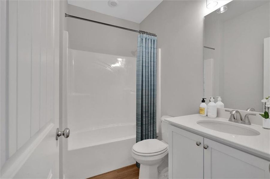 Furnished interior view inside a new home in Heritage Pointe at The Georgian, Villa Rica (Image 23).