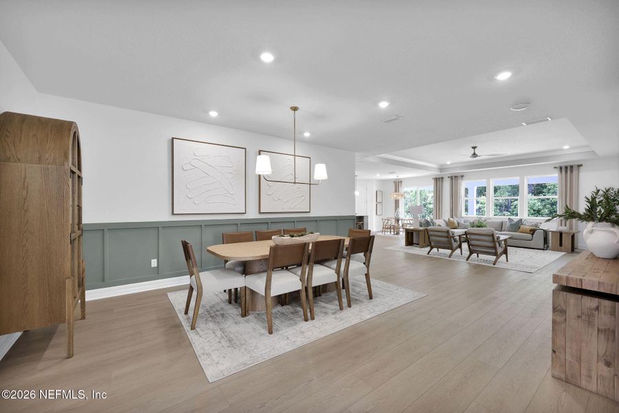 Furnished interior view inside a new home in Hyland Trail, Green Cove Springs (Image 17).