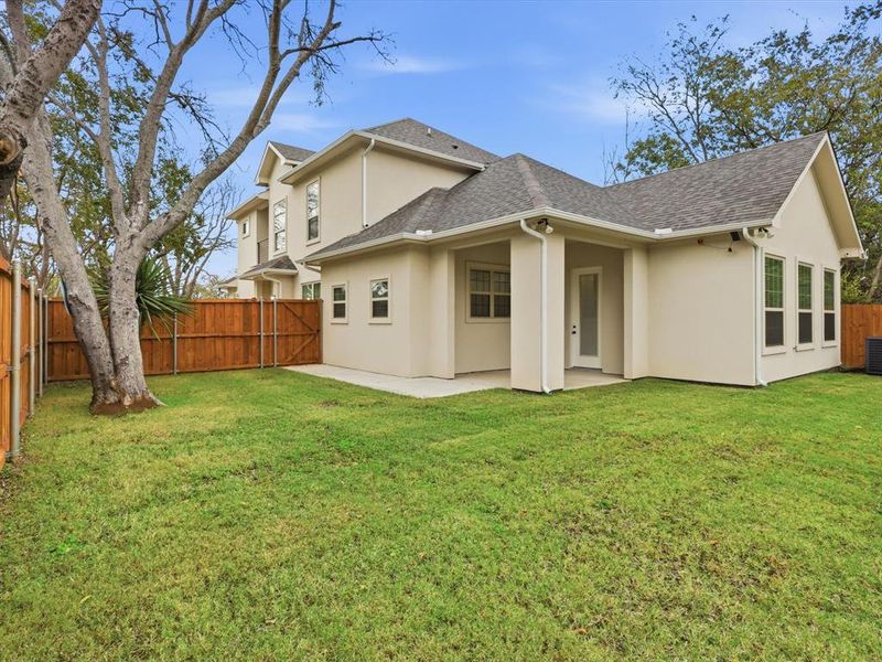 Exterior details and patio area of a home in , Dallas (Image 2). Exterior details and patio area of a home in , Dallas (Image 2).