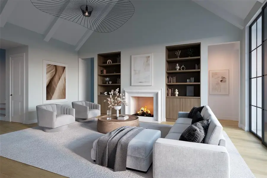 Furnished interior view inside a new home in , Dallas (Image 6).