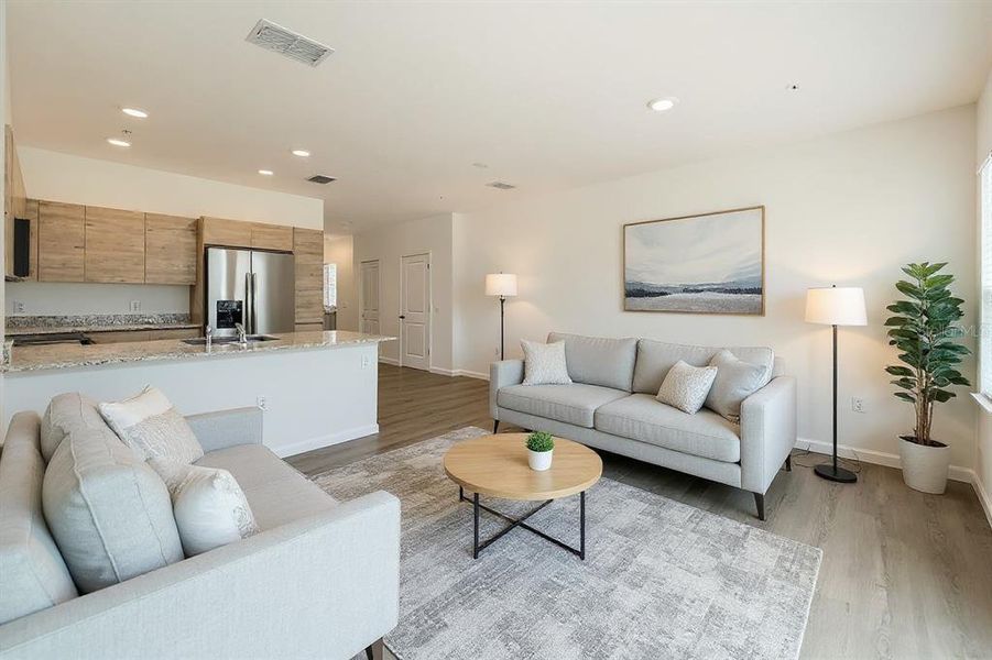 Furnished interior view inside a new home in , Orlando (Image 4). Furnished interior view inside a new home in , Orlando (Image 4).