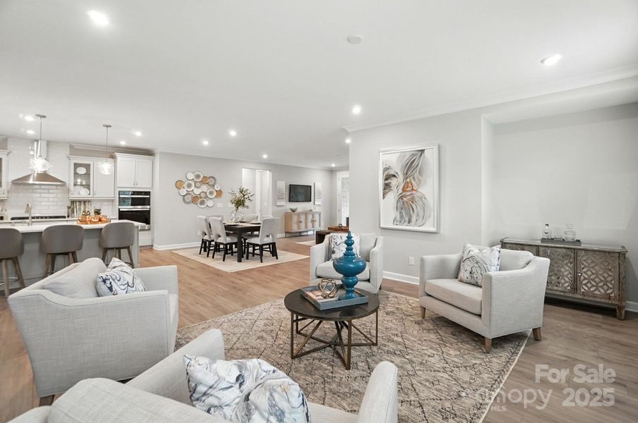 Furnished interior view inside a new home in Sonata at Mint Hill, Mint Hill (Image 5). Furnished interior view inside a new home in Sonata at Mint Hill, Mint Hill (Image 5).