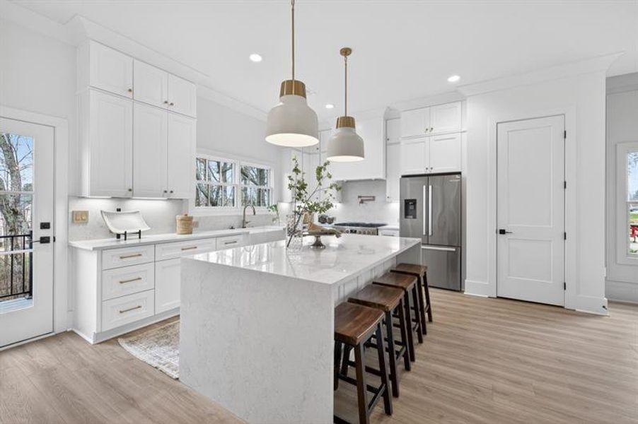 Furnished interior view inside a new home in Skyview On Broad, Sugar Hill (Image 7).