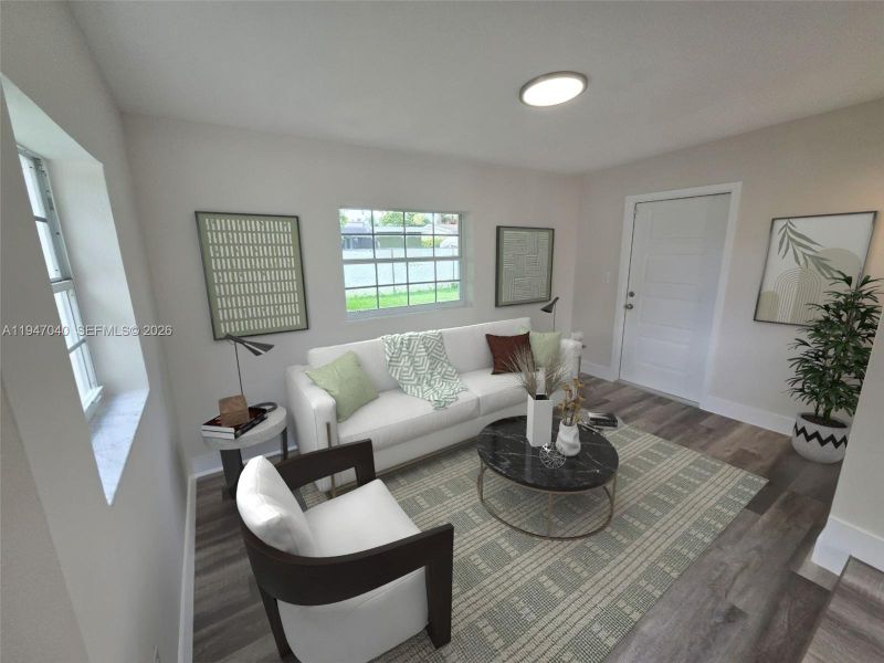 Furnished interior view inside a new home in , Miami (Image 11). Furnished interior view inside a new home in , Miami (Image 11).