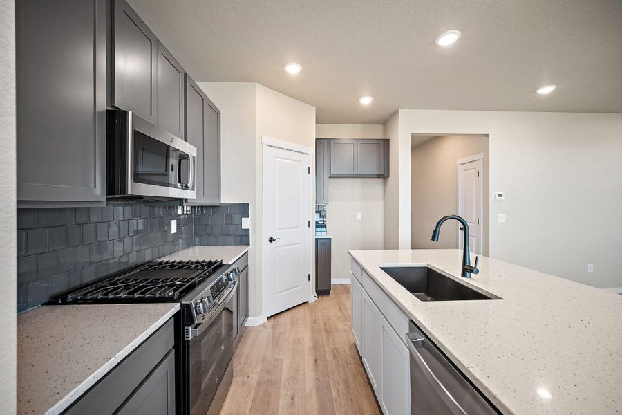 Furnished interior view inside a new home in Trails at Aspen Ridge-3, Colorado Springs (Image 10).