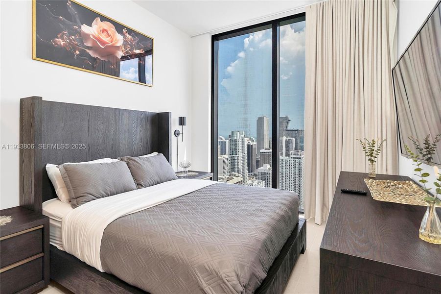 Furnished interior view inside a new home in , Miami (Image 41).