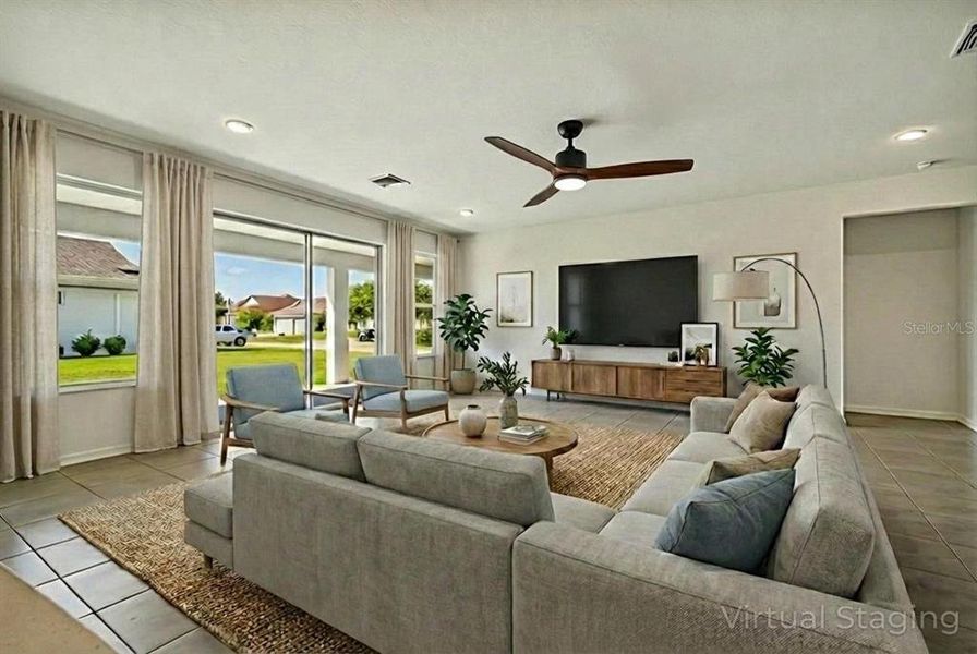 Furnished interior view inside a new home in Cascades at Southern Hills, Brooksville (Image 3).