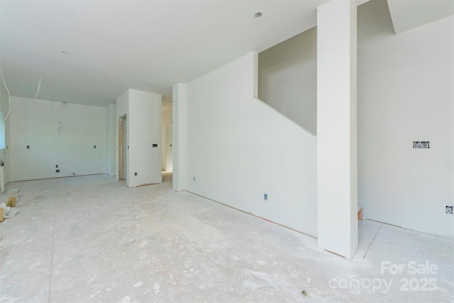 Living room + Future Kitchen