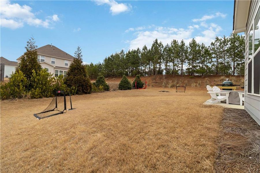Exterior details and patio area of a home in Everton, Peachtree City (Image 4).