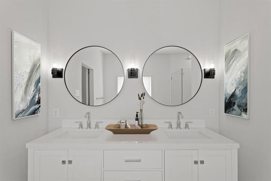 Serene primary bath (*Photo not of actual home and used for illustration purposes only.)