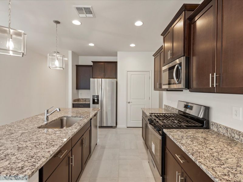 Furnished interior view inside a new home in Rincon Crest at Rocking K, Tucson (Image 3).