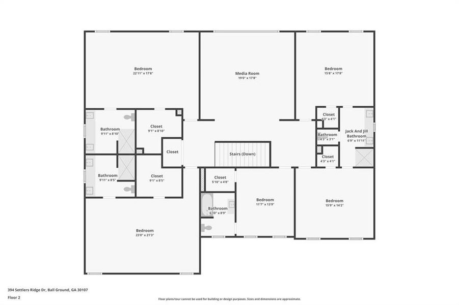 2D floor plan layout of this home in , Ball Ground, GA (Image 5).