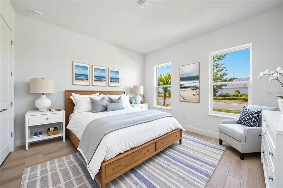 Furnished interior view inside a new home in Esplanade at Skye Ranch, Sarasota (Image 17).