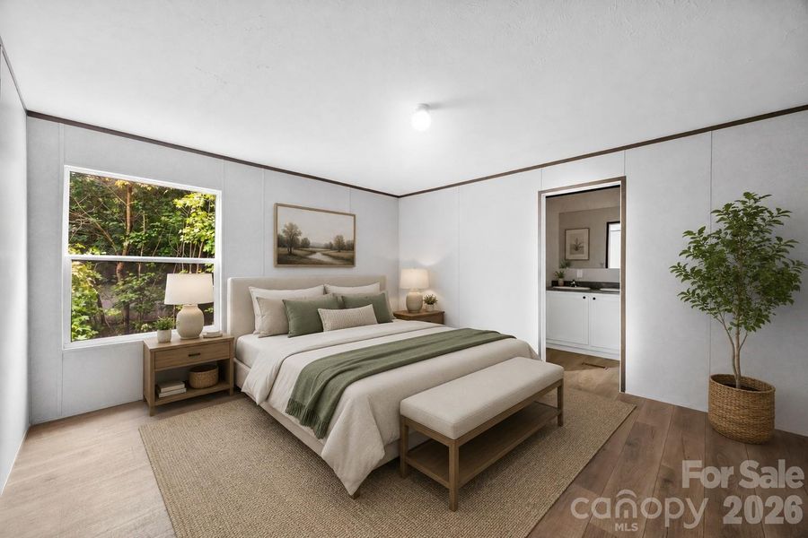 Furnished interior view inside a new home in , Kings Mountain (Image 11).