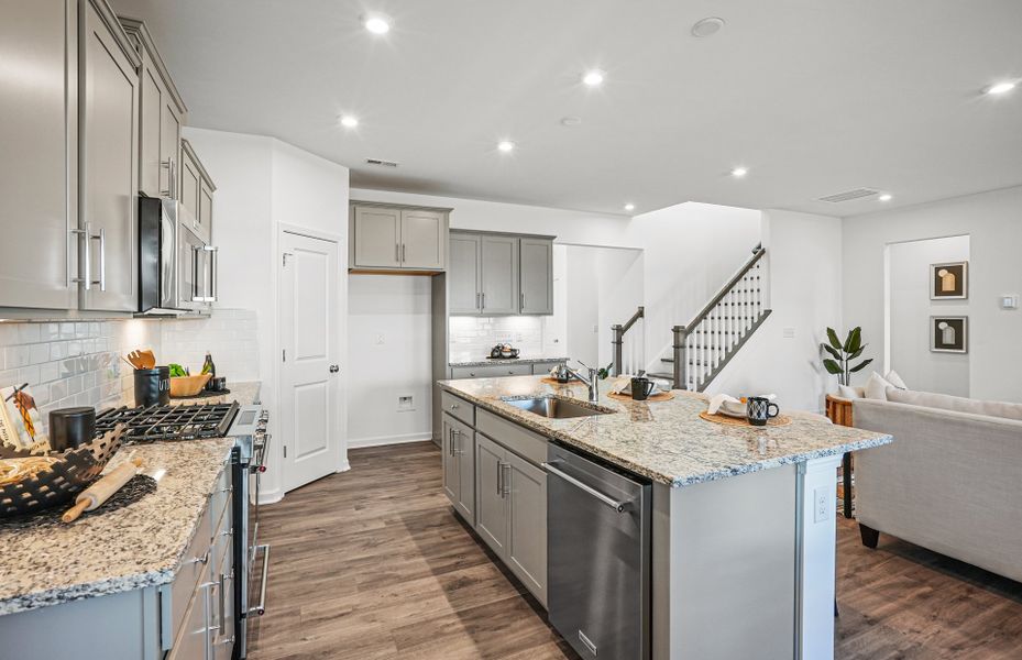 Furnished interior view inside a new home in Parkside Crossing, Charlotte (Image 36).