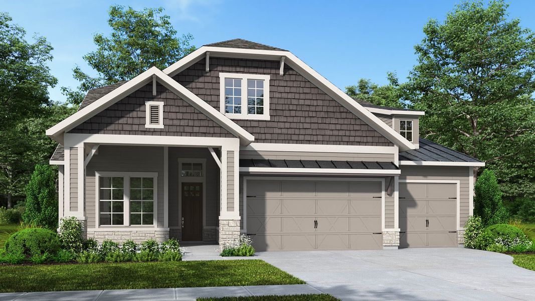 Representative exterior photo of a completed home built from the 2659J by Perry Homes in Hyland Trail, Green Cove Springs, FL (Image 4).