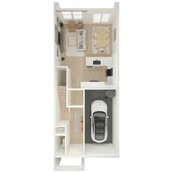 2D floor plan layout for the Orinda by K. Hovnanian® Homes in Urban at South Mountain, Phoenix, AZ (Image 4).