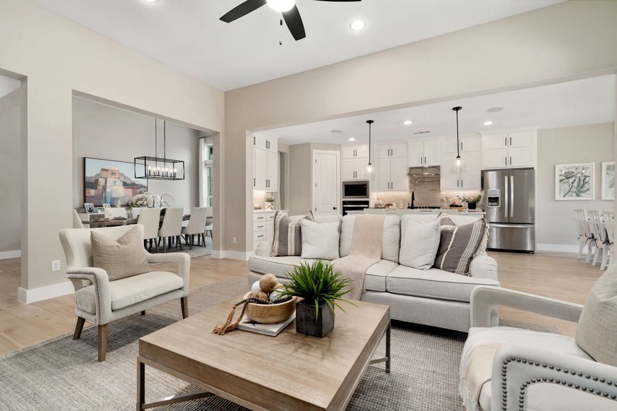 Plan 1685 Living Room/Kitchen Representative Photo