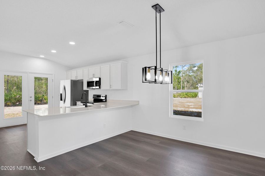 Furnished interior view inside a new home in , East Palatka (Image 6). Furnished interior view inside a new home in , East Palatka (Image 6).