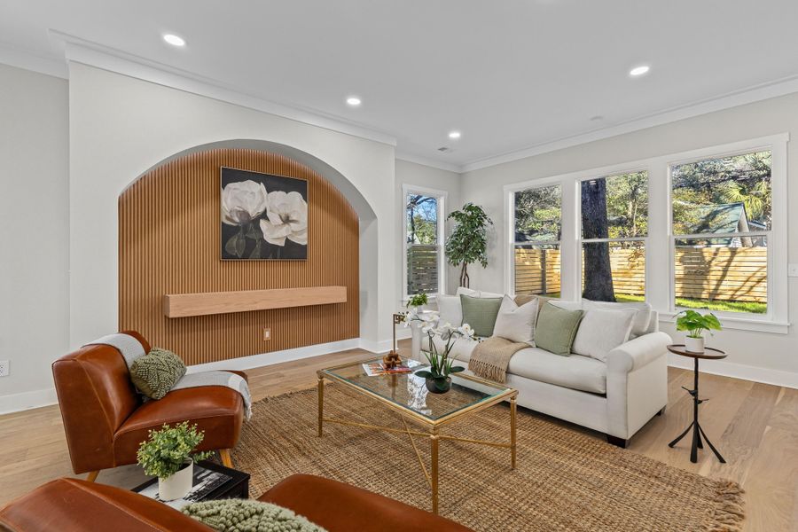 Furnished interior view inside a new home in , Charleston (Image 19).