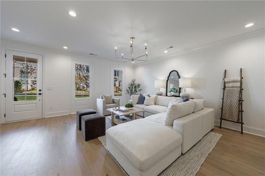 Furnished interior view inside a new home in , Alpharetta (Image 32).