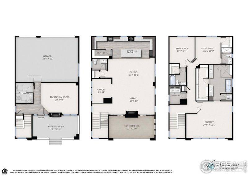 2D floor plan layout of this home in Baseline, Broomfield, CO (Image 5).