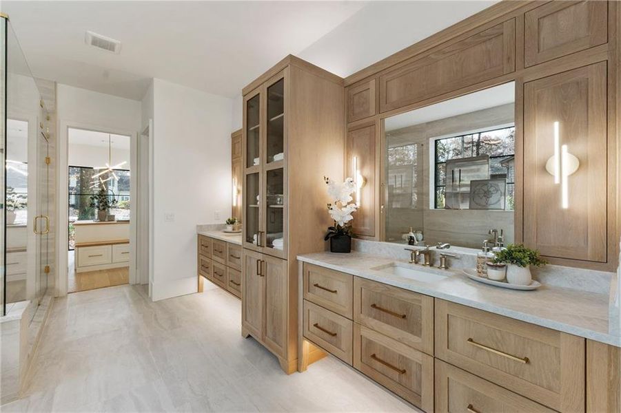 Furnished interior view inside a new home in , Alpharetta (Image 44).