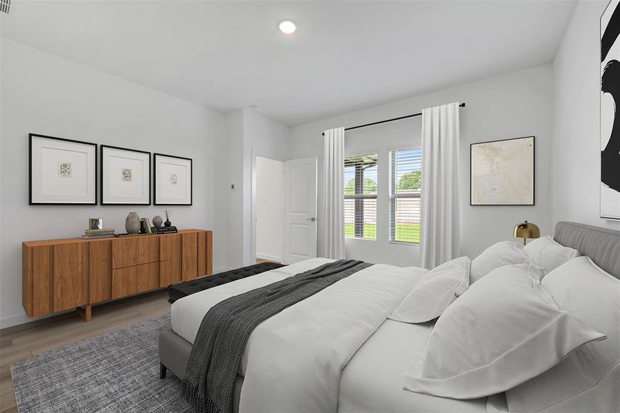 Furnished interior view inside a new home in Aspire at Reunion, Newark (Image 18).