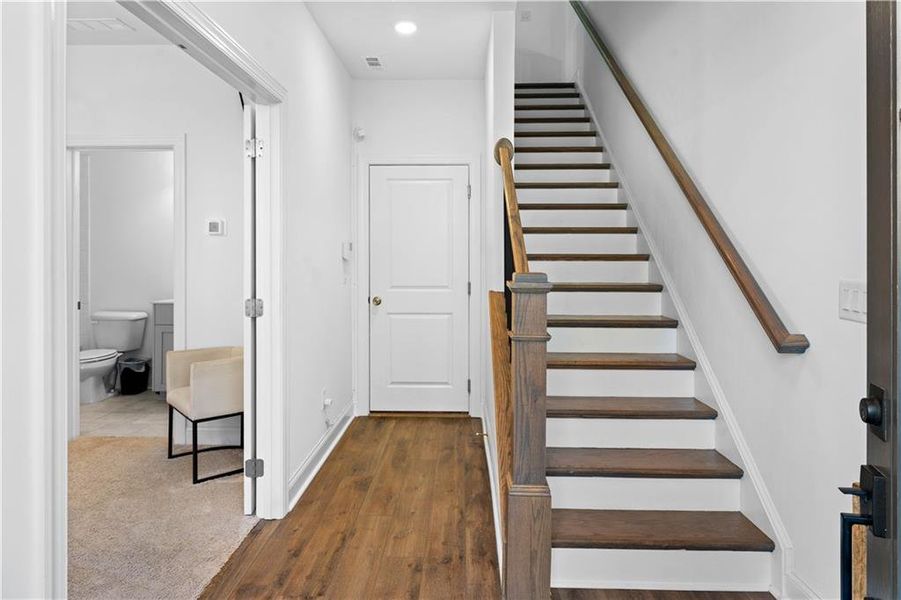 Spacious, unfurnished interior of a new home in Brackley Townhomes, Cumming (Image 22). Spacious, unfurnished interior of a new home in Brackley Townhomes, Cumming (Image 22).