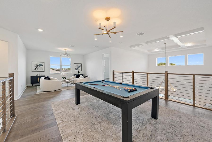 Furnished interior view inside a new home in , Jupiter (Image 32).