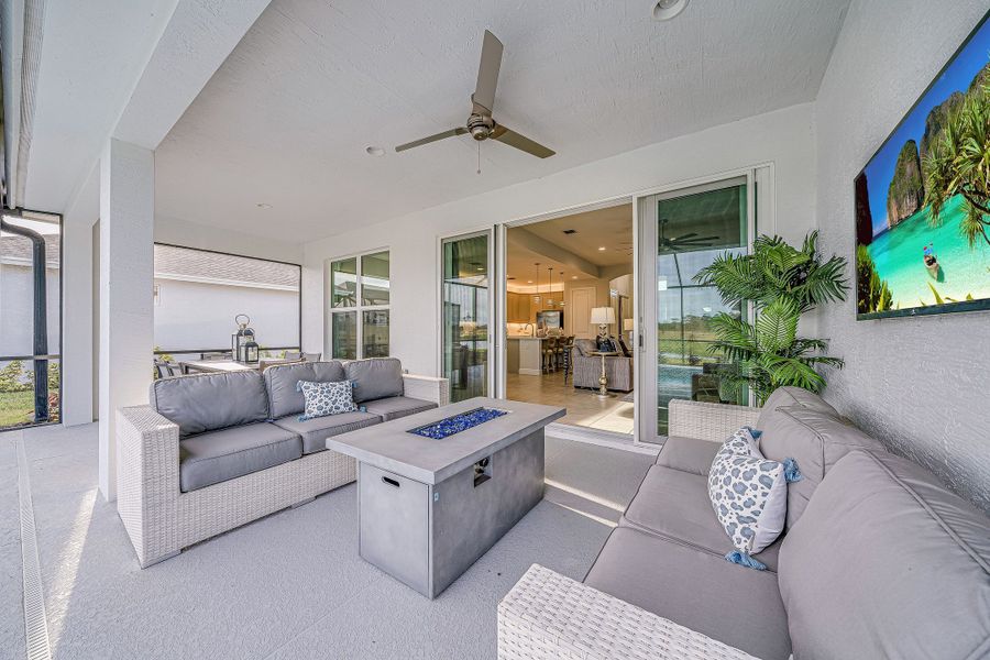 2D floor plan layout for the Cordella Jem by GHO Homes in High Pointe, Vero Beach, FL (Image 22).