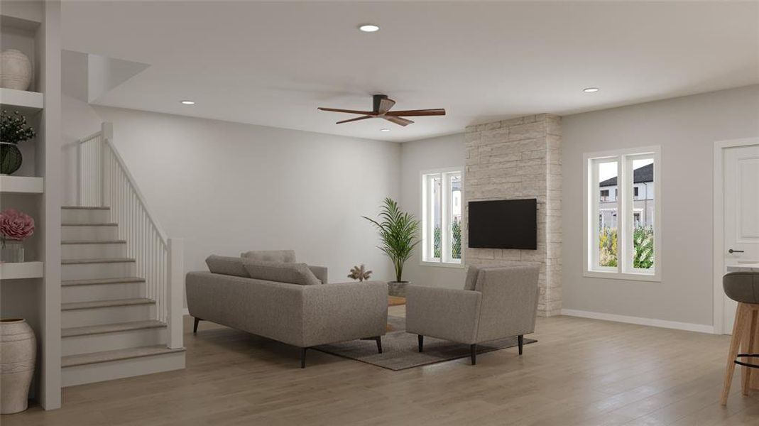 Furnished interior view inside a new home in , Kennedale (Image 6).