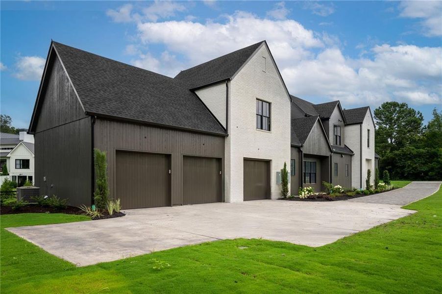 Front exterior of a new home in , Roswell, GA, highlighting curb appeal (Image 33).