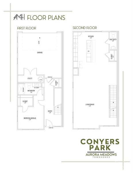 Floor Plan, showing the lower and main floors (page 1/2)